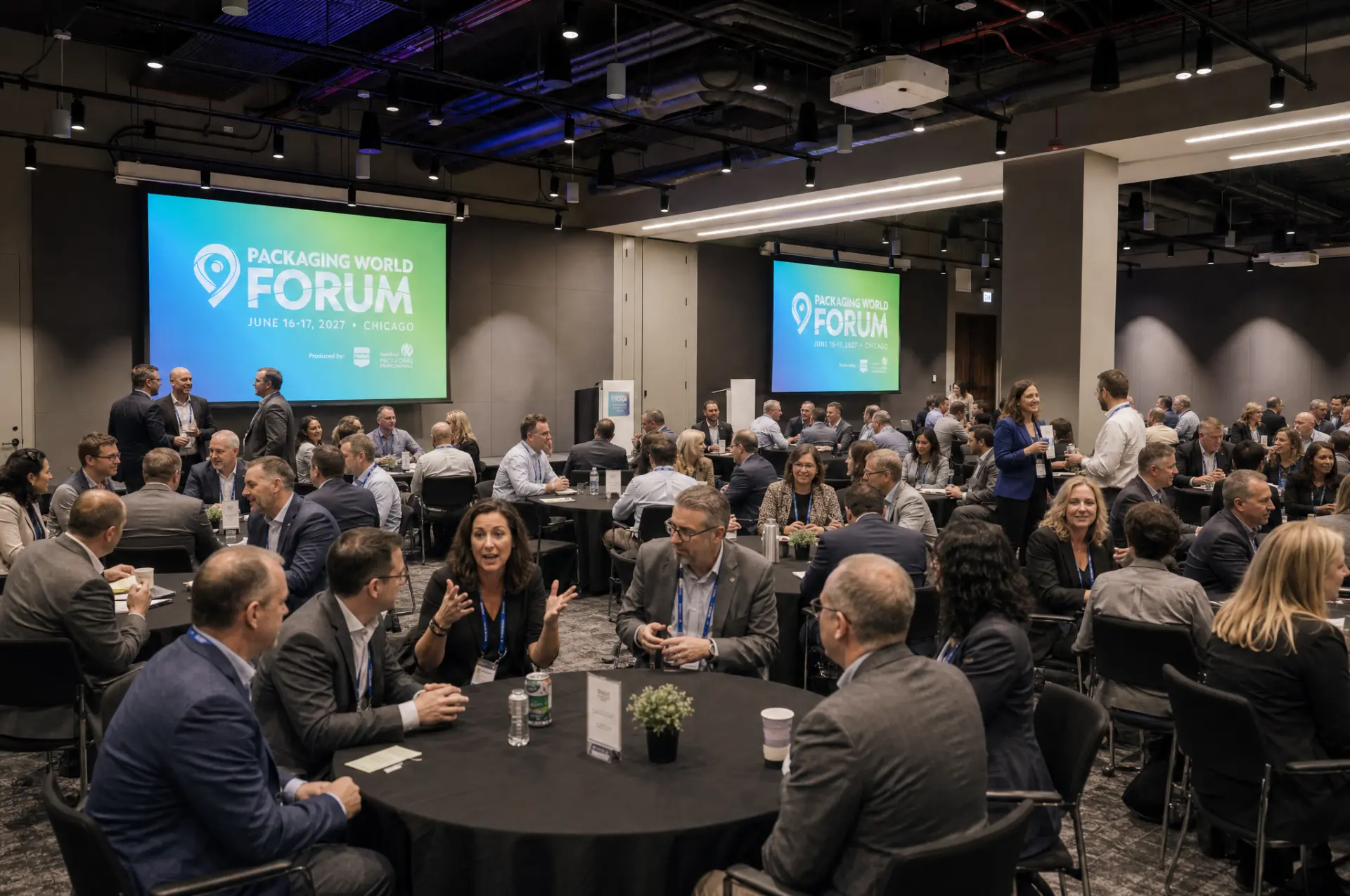 Packaging World Forum general session in the ballroom